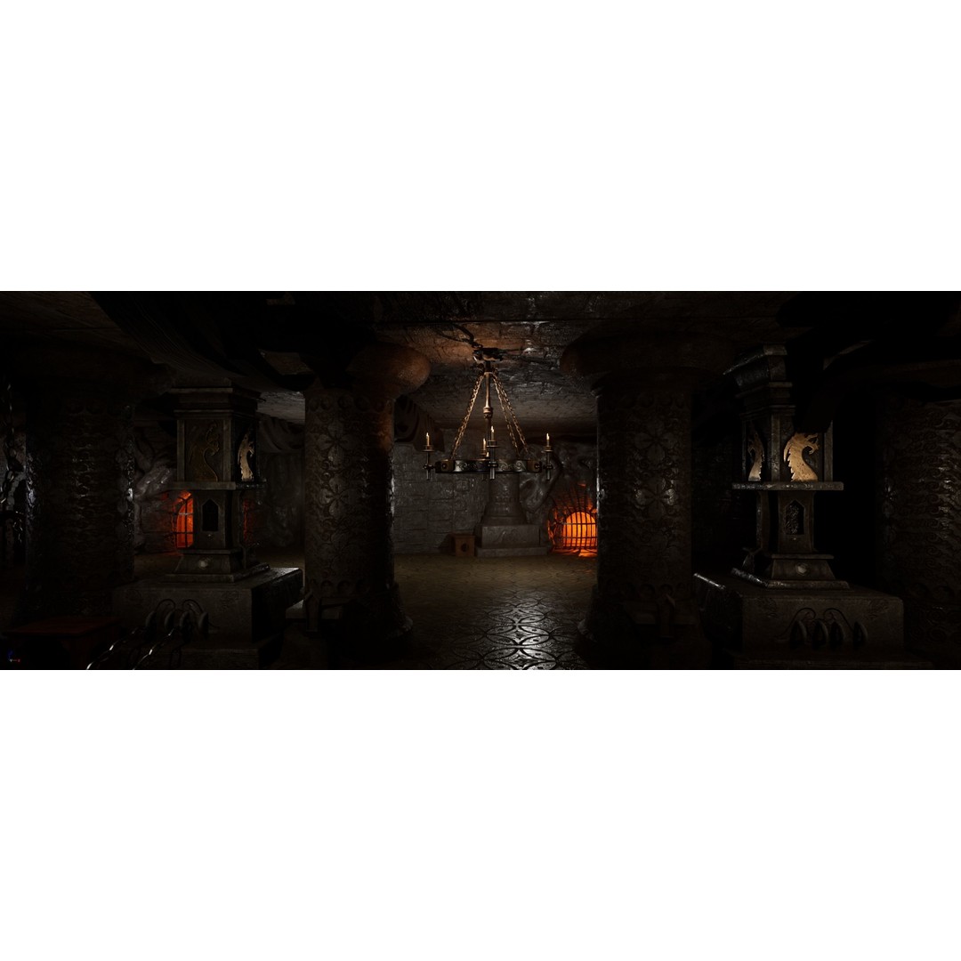 HellCage Environment 3D Model – Low Poly Dungeon Asset, PBR, FBX - View 15