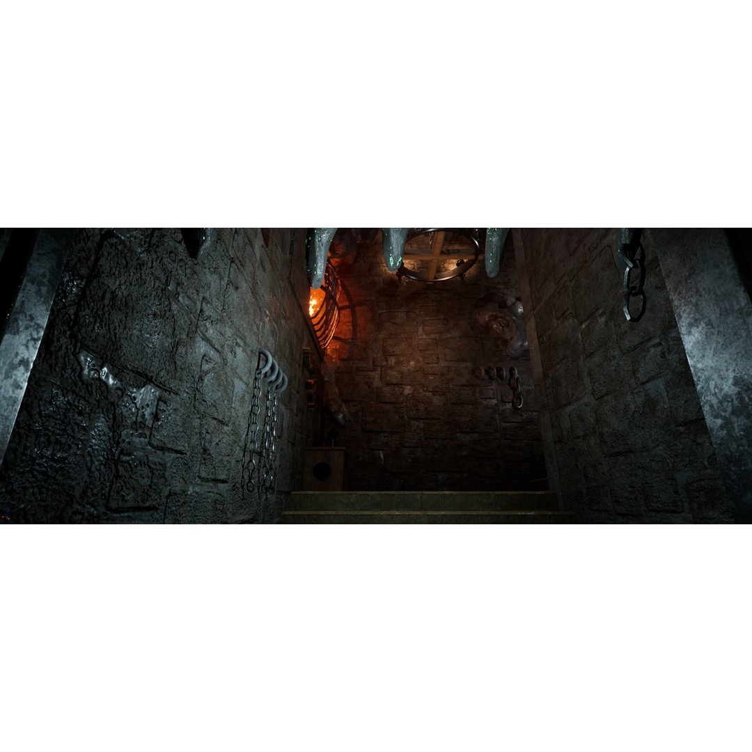 HellCage Environment 3D Model – Low Poly Dungeon Asset, PBR, FBX - View 18