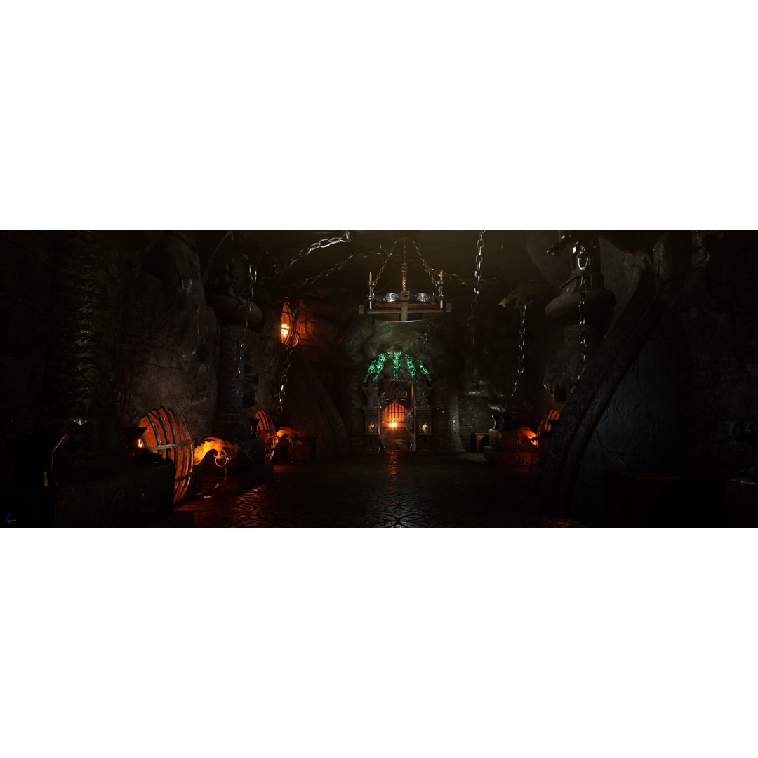 HellCage Environment 3D Model – Low Poly Dungeon Asset, PBR, FBX - View 19