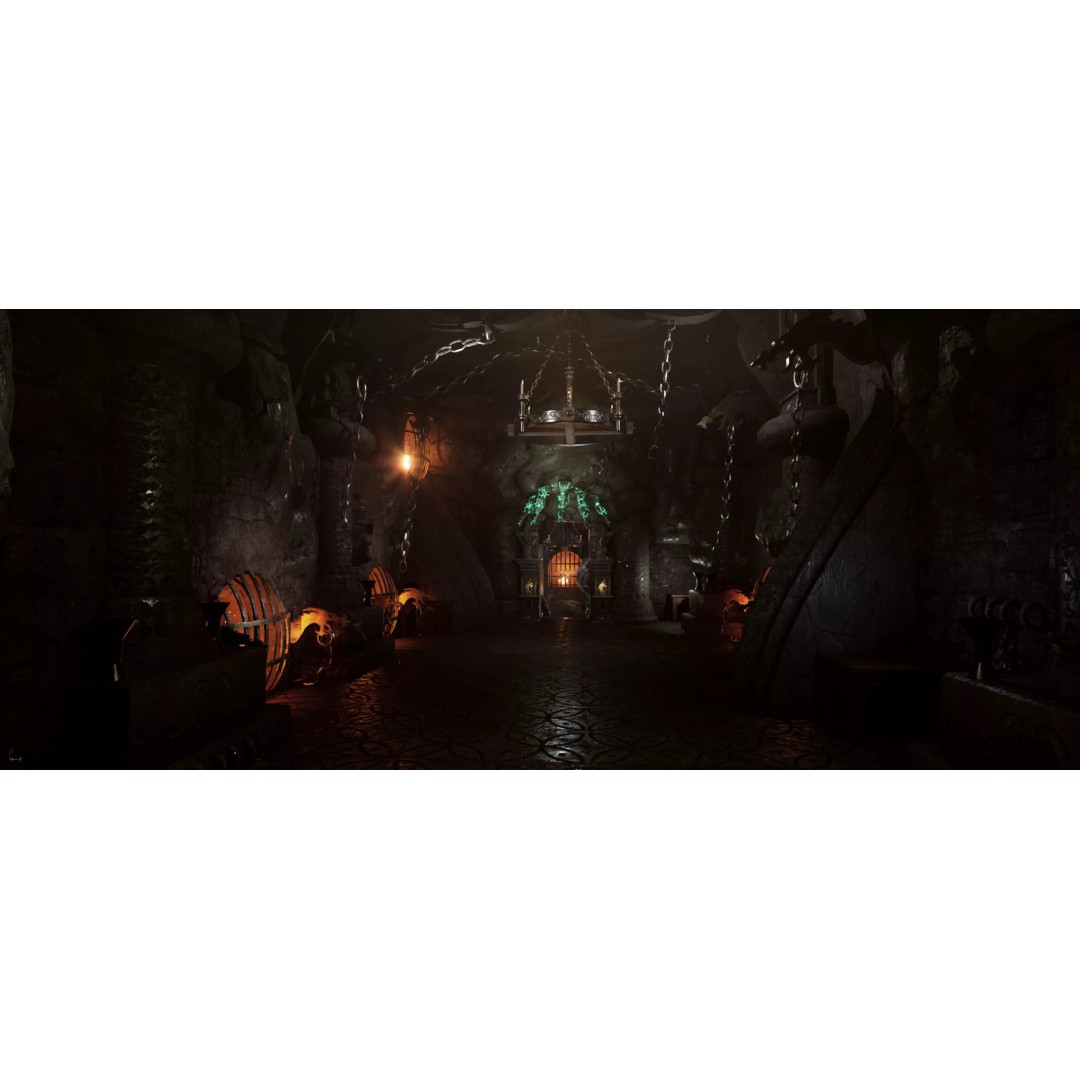 HellCage Environment 3D Model – Low Poly Dungeon Asset, PBR, FBX - View 2