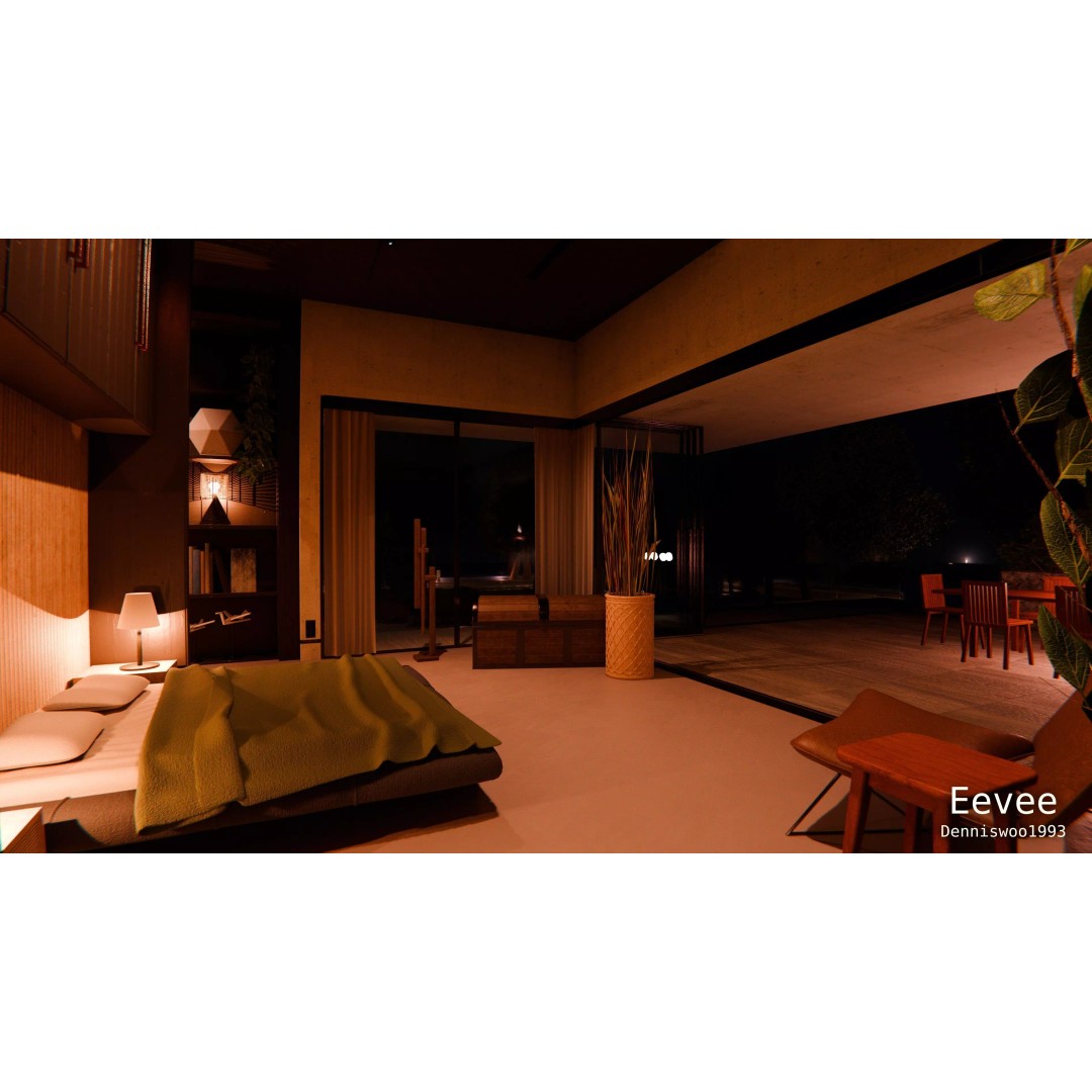 Modern Modular House 3D Model – Luxury Mansion for Blender - View 21