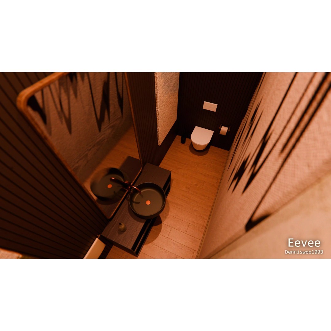 Modern Modular House 3D Model – Luxury Mansion for Blender - View 22
