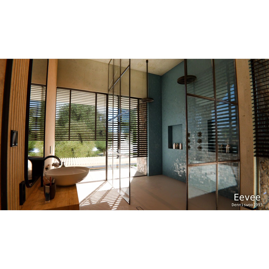 Modern Modular House 3D Model – Luxury Mansion for Blender - View 27