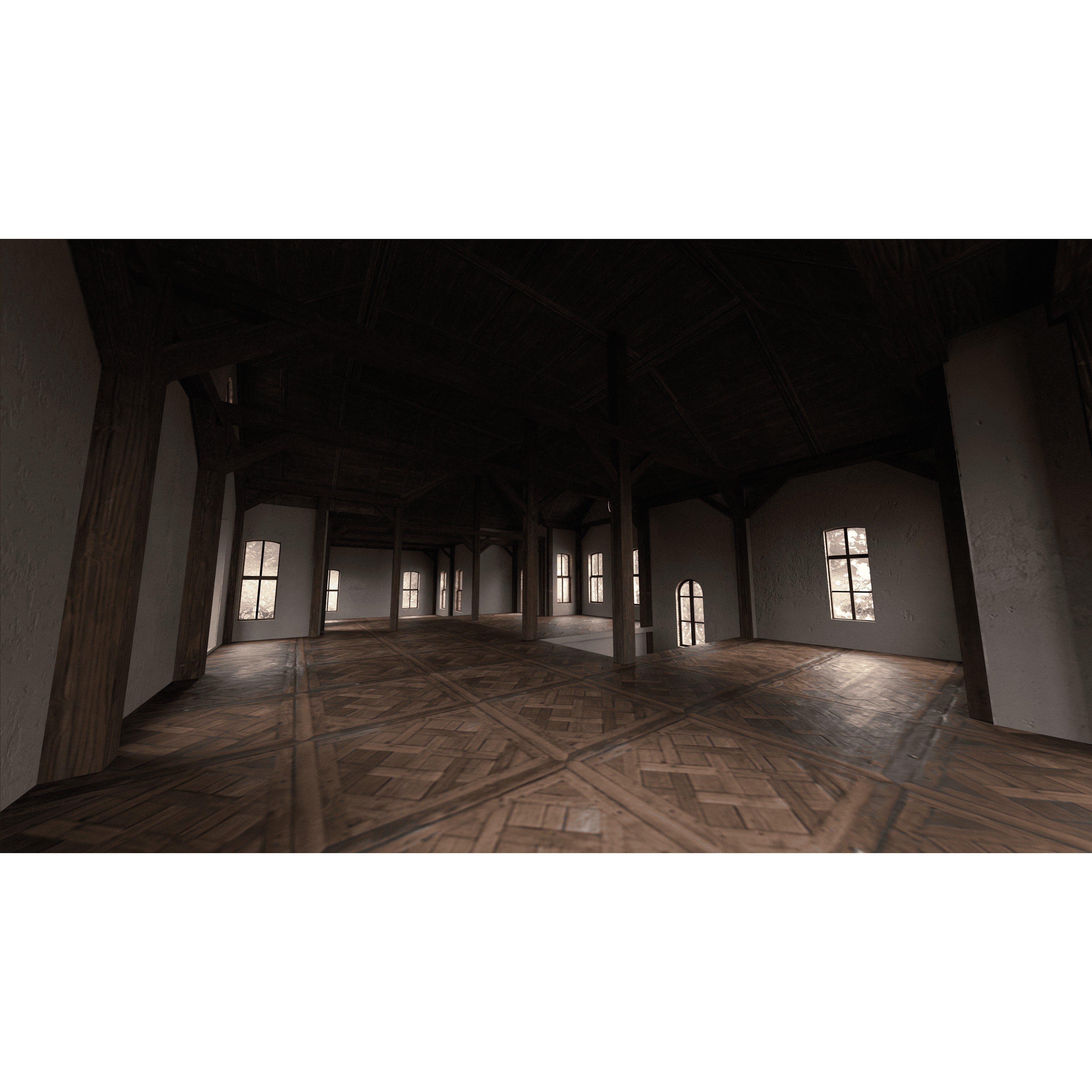 Abandoned Victorian House - Low-Poly Game-Ready 3D Model - View 21