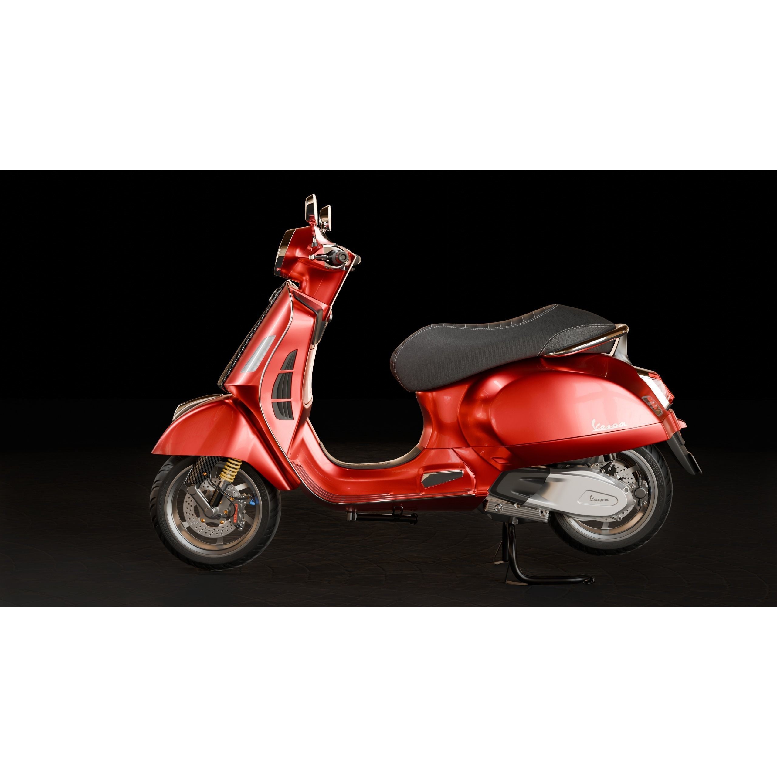 Vespa GTS 300 - Ultra Realistic 3D Model - View 17