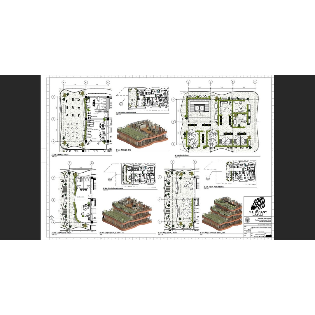 Modern Mixed-Use Residential Building 3D Model – Detailed Revit Architecture - View 14