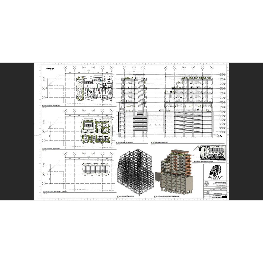 Modern Mixed-Use Residential Building 3D Model – Detailed Revit Architecture - View 16