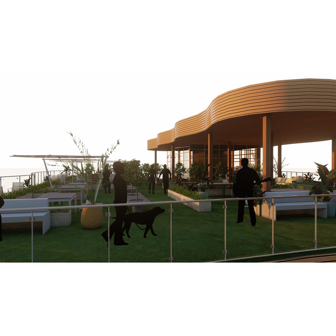 Modern Mixed-Use Residential Building 3D Model – Detailed Revit Architecture - View 21