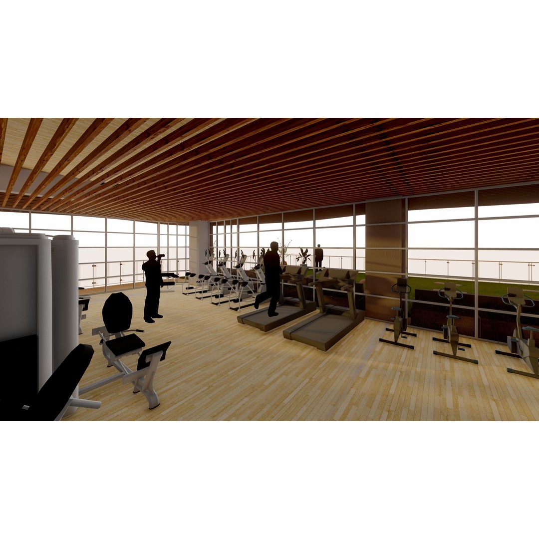 Modern Mixed-Use Residential Building 3D Model – Detailed Revit Architecture - View 22