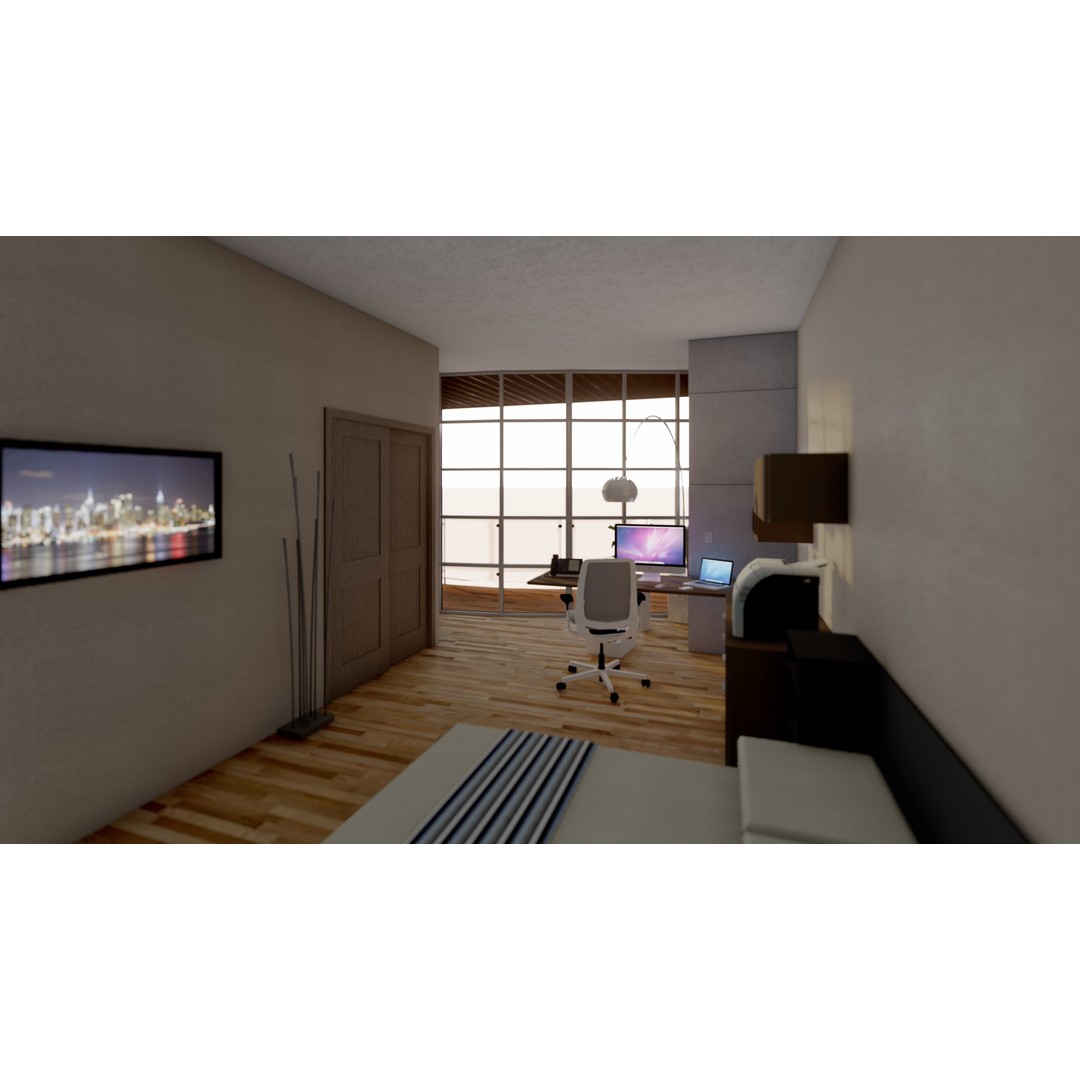 Modern Mixed-Use Residential Building 3D Model – Detailed Revit Architecture - View 25
