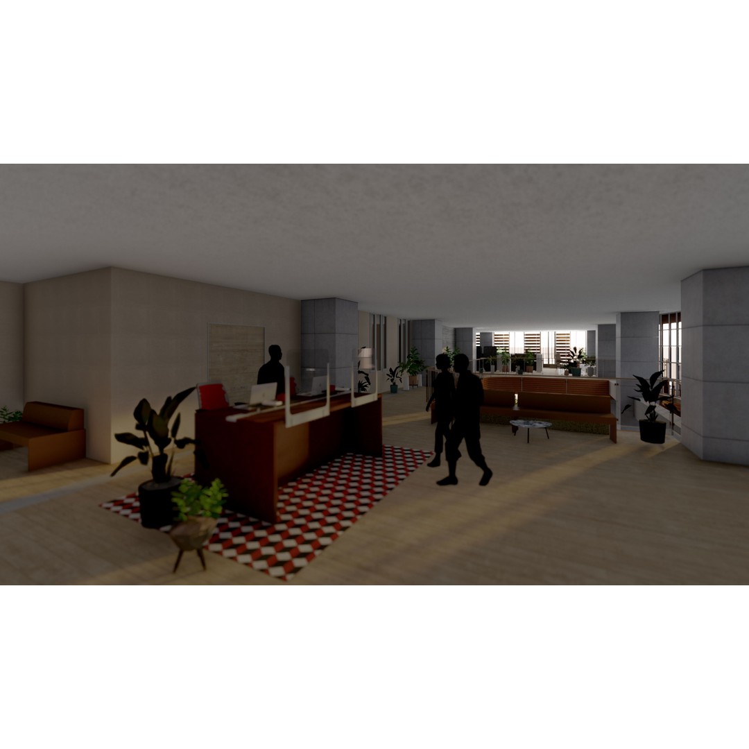 Modern Mixed-Use Residential Building 3D Model – Detailed Revit Architecture - View 27