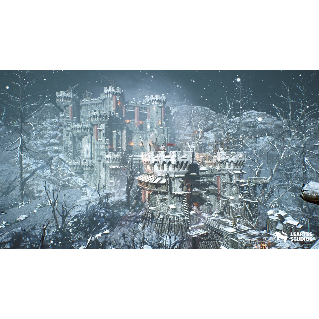 Siege of Ponthus Environment 3D Model – Low Poly Game Asset, FBX - View 3