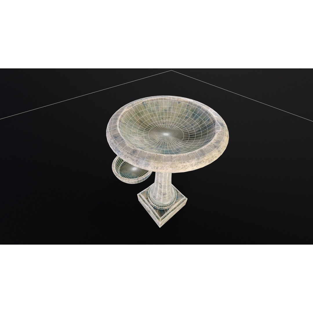 Fluted Garden Pieces 3D Model – Low-Poly PBR Asset, FBX & OBJ - View 18