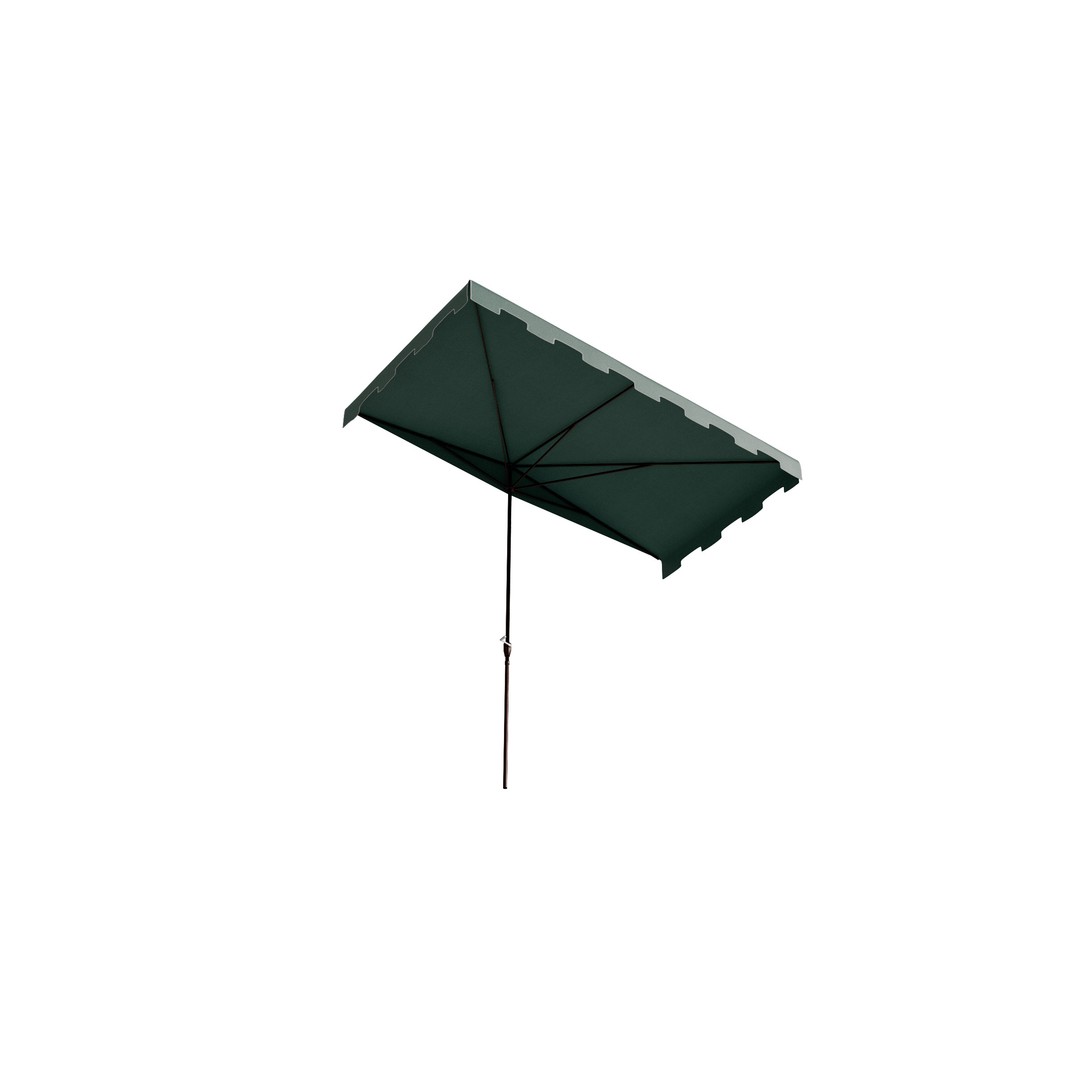 Classic Midcentury Rectangular Patio Umbrella 3D Model – Low Poly, FBX - View 10