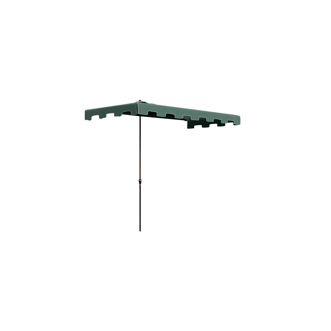 Classic Midcentury Rectangular Patio Umbrella 3D Model – Low Poly, FBX - View 12