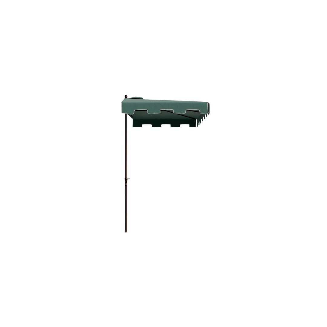 Classic Midcentury Rectangular Patio Umbrella 3D Model – Low Poly, FBX - View 13