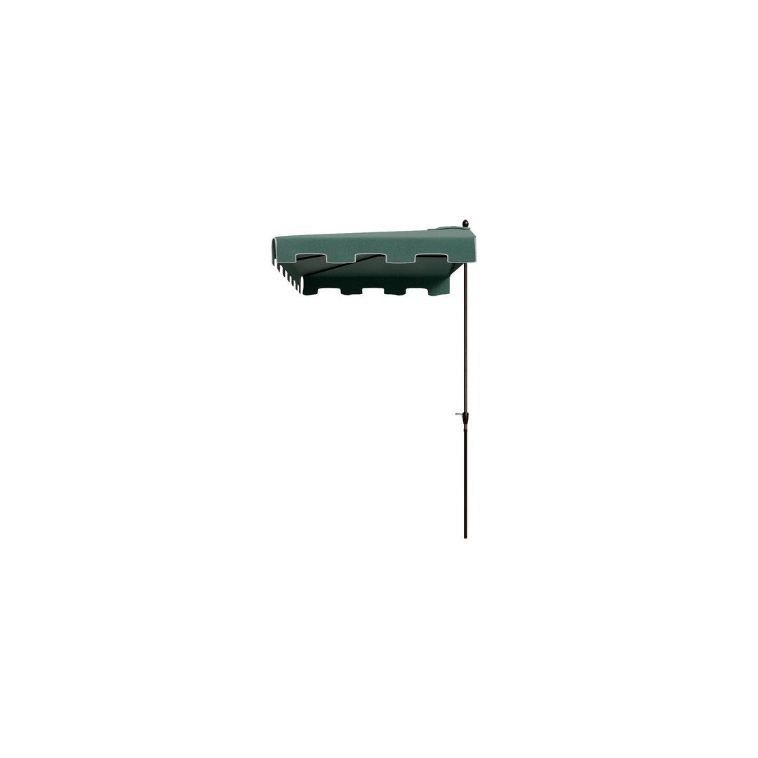 Classic Midcentury Rectangular Patio Umbrella 3D Model – Low Poly, FBX - View 17