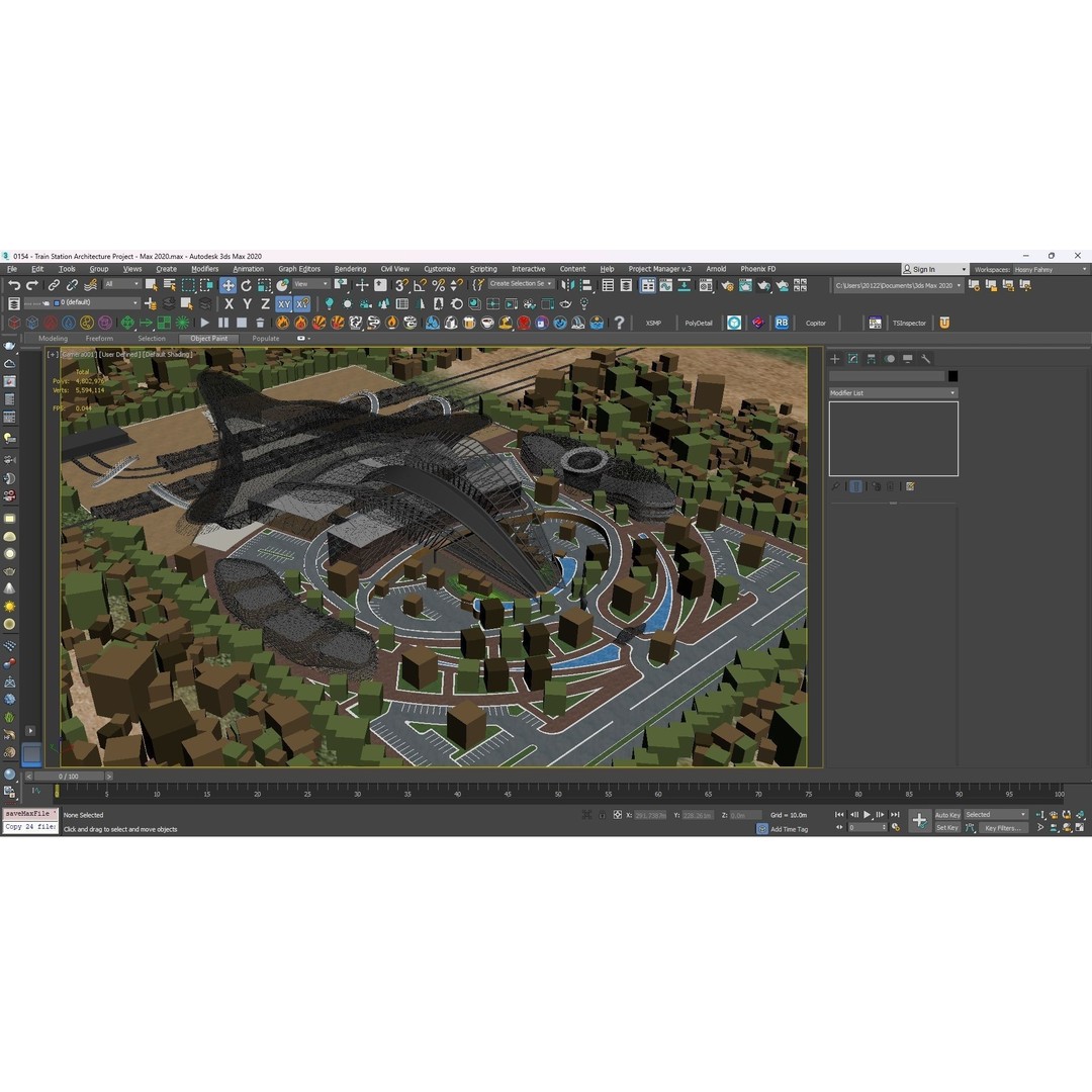 Train Station 3D Model – Architectural Design, FBX, OBJ, Blender - View 27