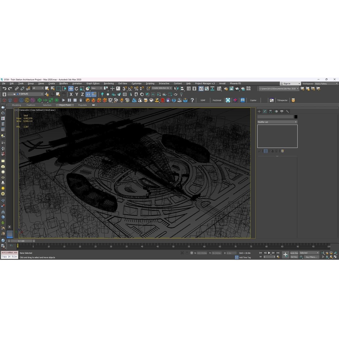 Train Station 3D Model – Architectural Design, FBX, OBJ, Blender - View 28