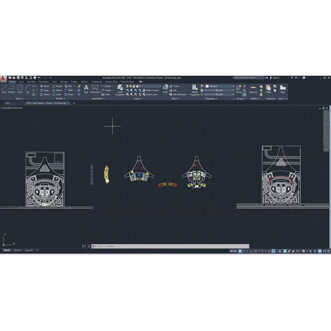 Train Station 3D Model – Architectural Design, FBX, OBJ, Blender - View 31