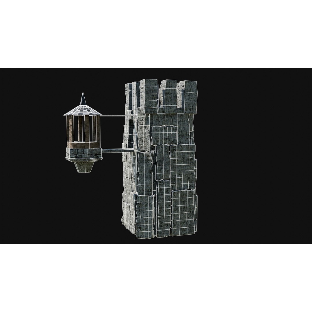 Wizard Tower 3D Model – Low Poly Game Ready Fantasy Asset, FBX - View 13
