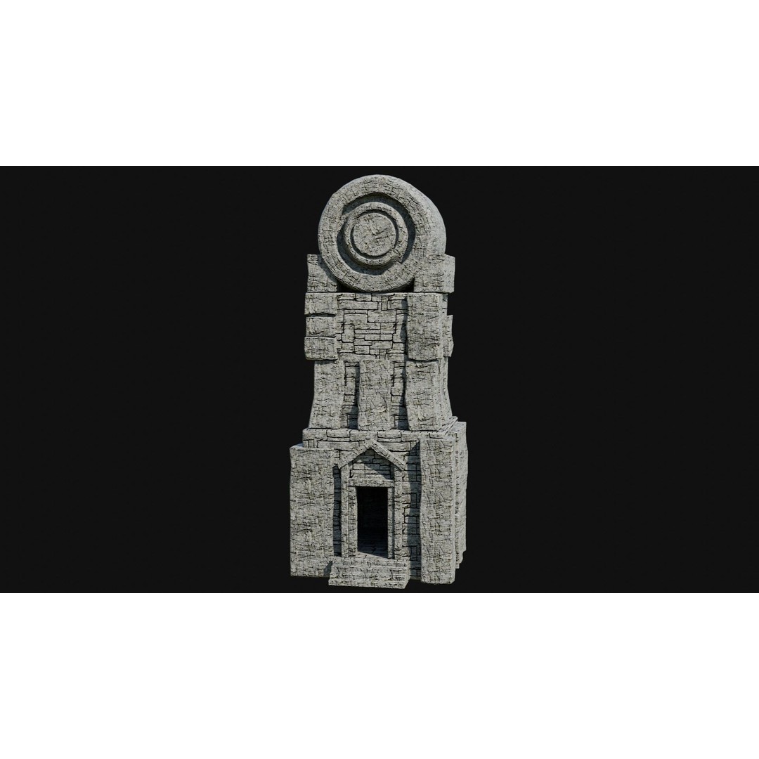 Wizard Tower 3D Model – Low Poly Game Ready Fantasy Asset, FBX - View 15