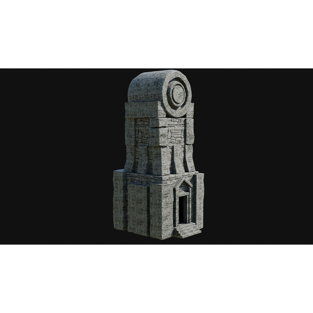 Wizard Tower 3D Model – Low Poly Game Ready Fantasy Asset, FBX - View 17