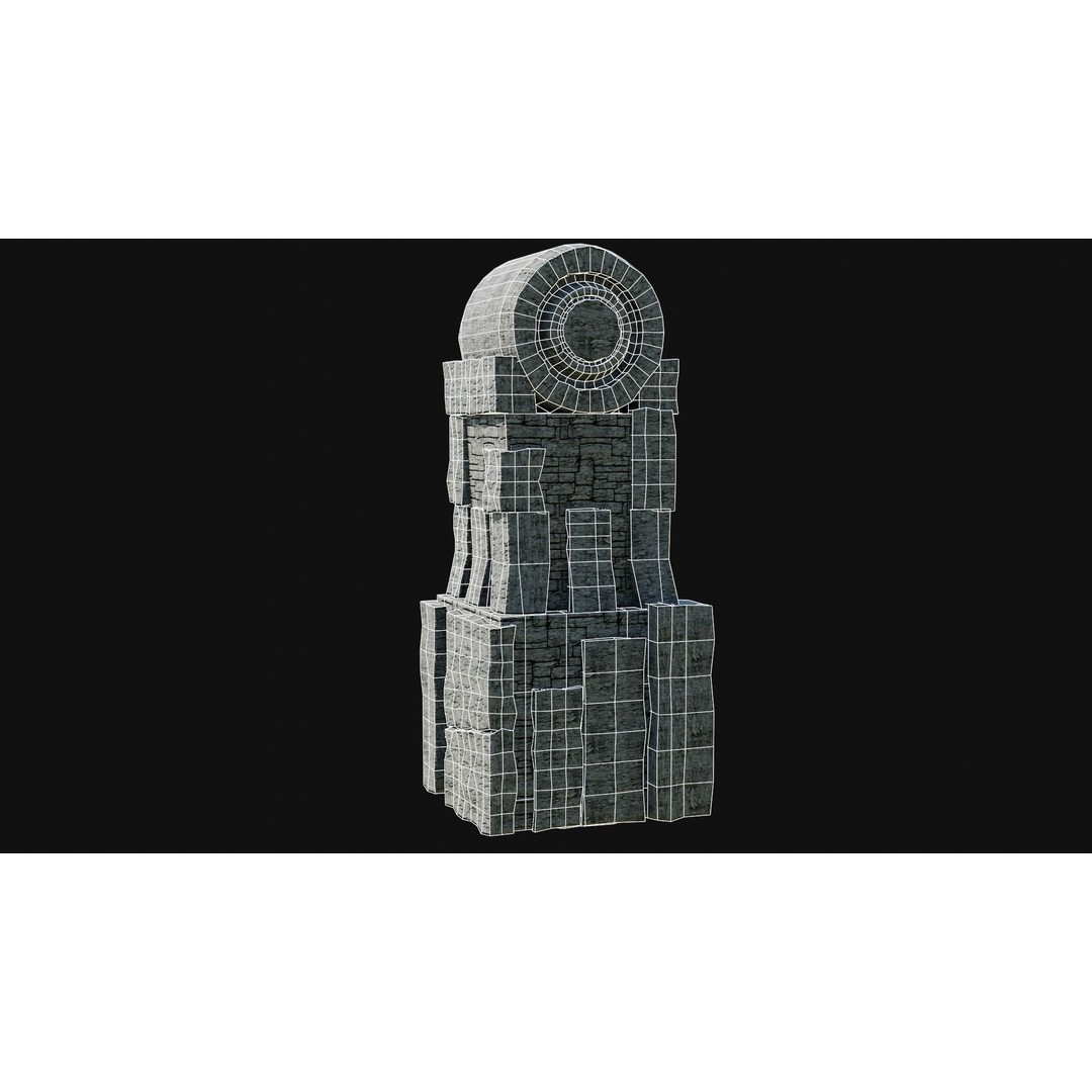 Wizard Tower 3D Model – Low Poly Game Ready Fantasy Asset, FBX - View 19
