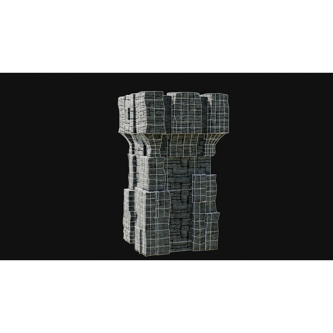 Wizard Tower 3D Model – Low Poly Game Ready Fantasy Asset, FBX - View 7