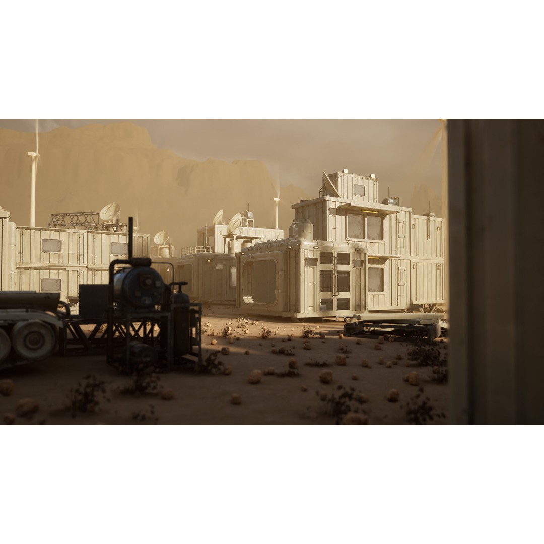 Modular Sci-Fi Container Pack 3D Model – Low Poly Game Asset, FBX - View 3