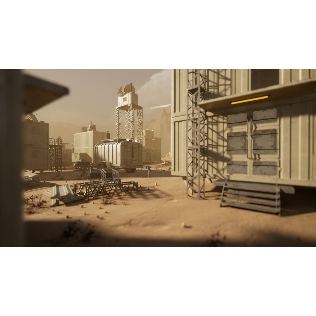 Modular Sci-Fi Container Pack 3D Model – Low Poly Game Asset, FBX - View 4