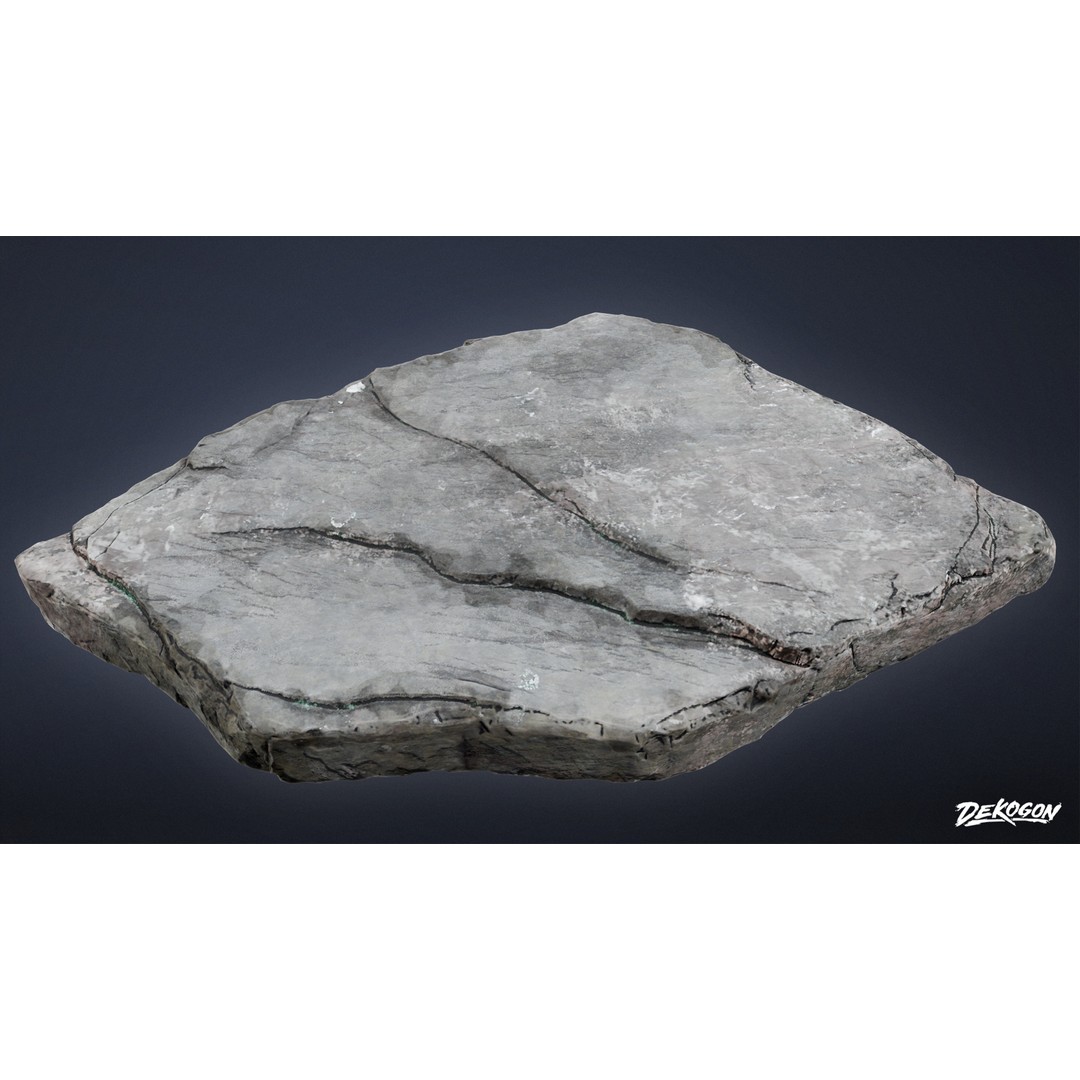 Stones Bird Bath 3D Model – Low Poly Game Asset, FBX - View 13