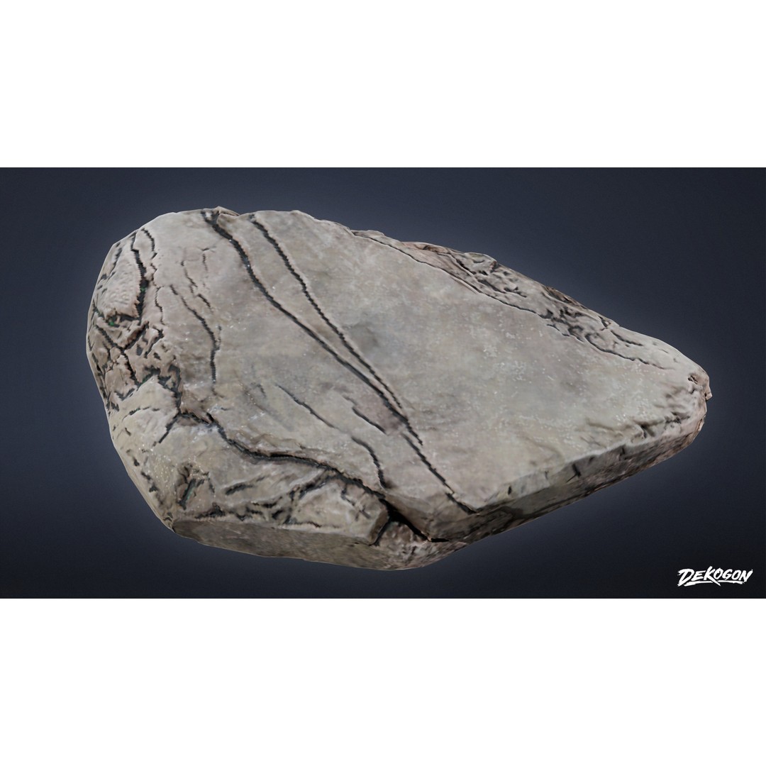 Stones Bird Bath 3D Model – Low Poly Game Asset, FBX - View 17