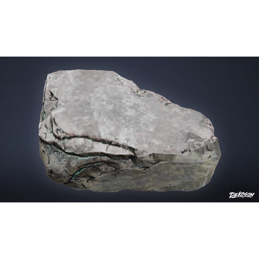 Stones Bird Bath 3D Model – Low Poly Game Asset, FBX - View 18
