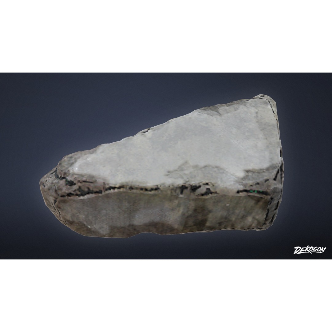 Stones Bird Bath 3D Model – Low Poly Game Asset, FBX - View 20