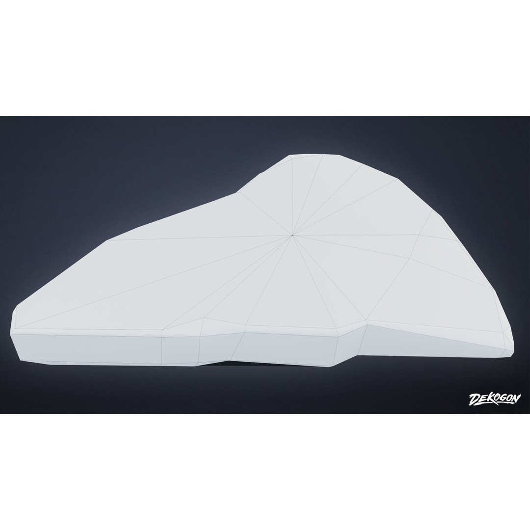 Stones Bird Bath 3D Model – Low Poly Game Asset, FBX - View 25