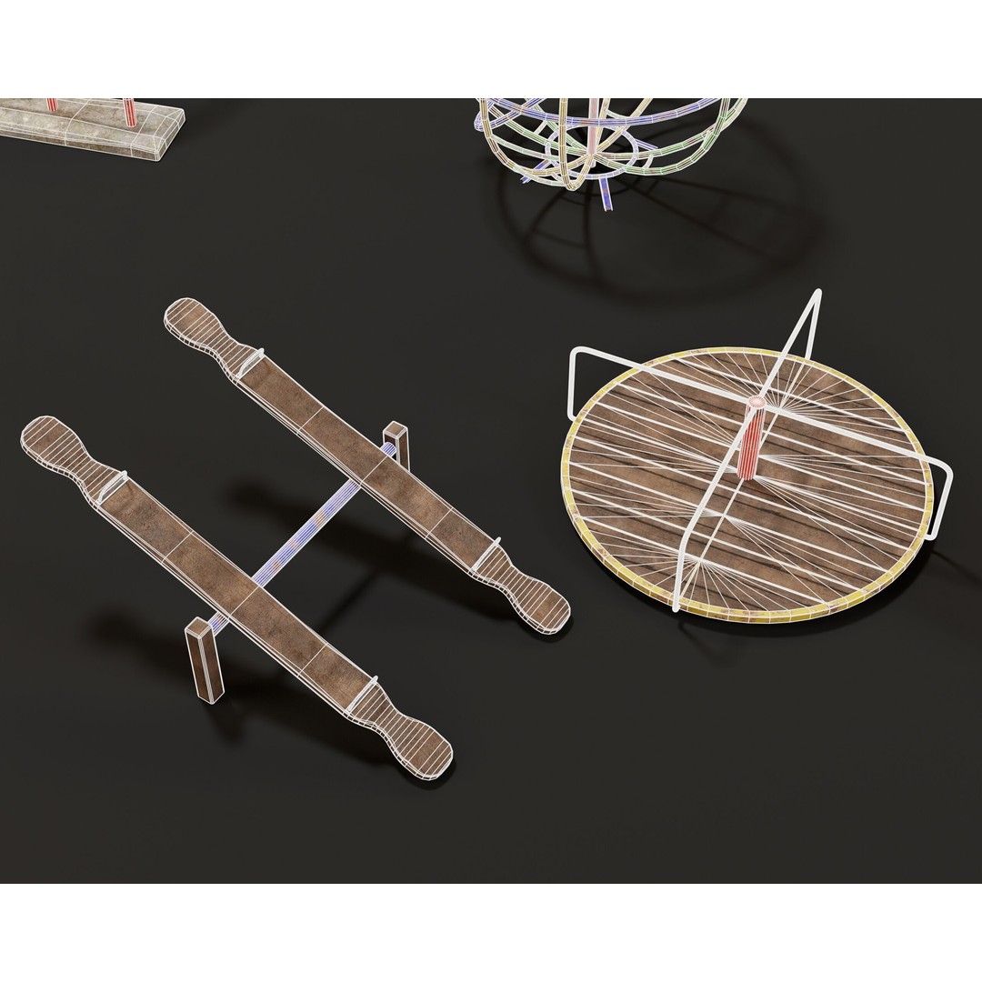 Playground Jungle Gym Set 3D Model – Low Poly PBR Game Asset, FBX