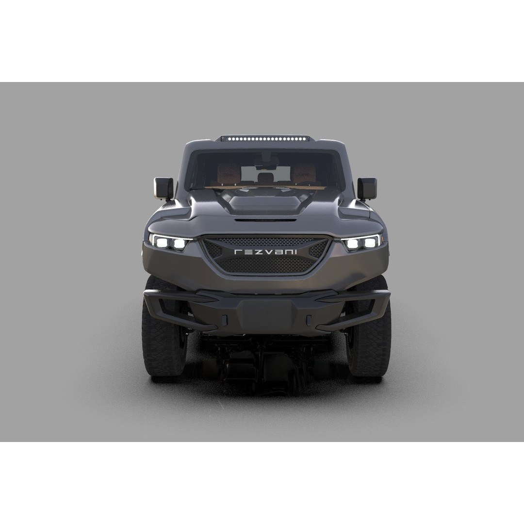 Rezvani Tank 2020 3D Model – High Poly SUV with HQ Interior, FBX & OBJ - View 10