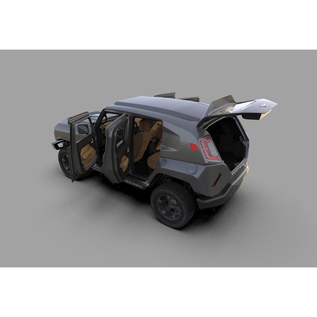 Rezvani Tank 2020 3D Model – High Poly SUV with HQ Interior, FBX & OBJ - View 14