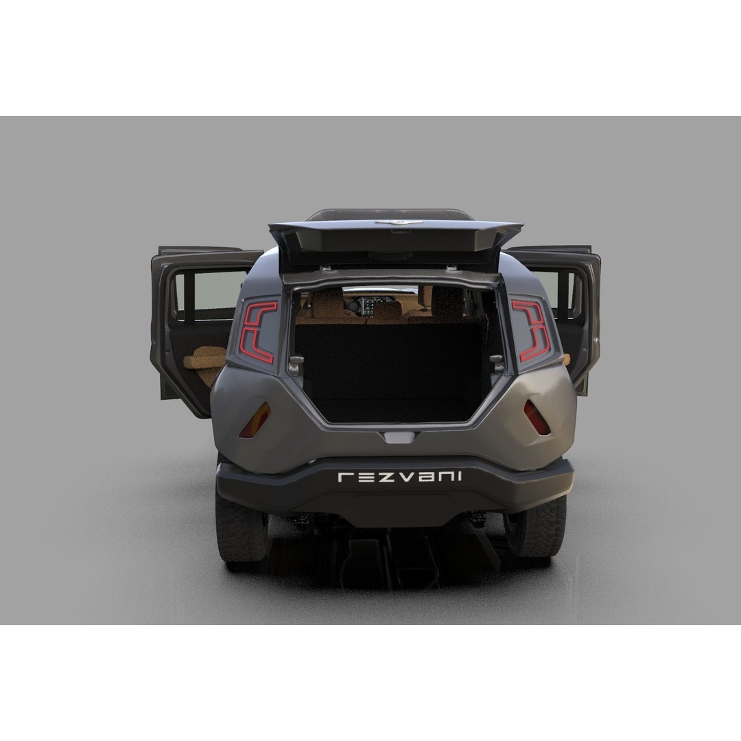 Rezvani Tank 2020 3D Model – High Poly SUV with HQ Interior, FBX & OBJ - View 19