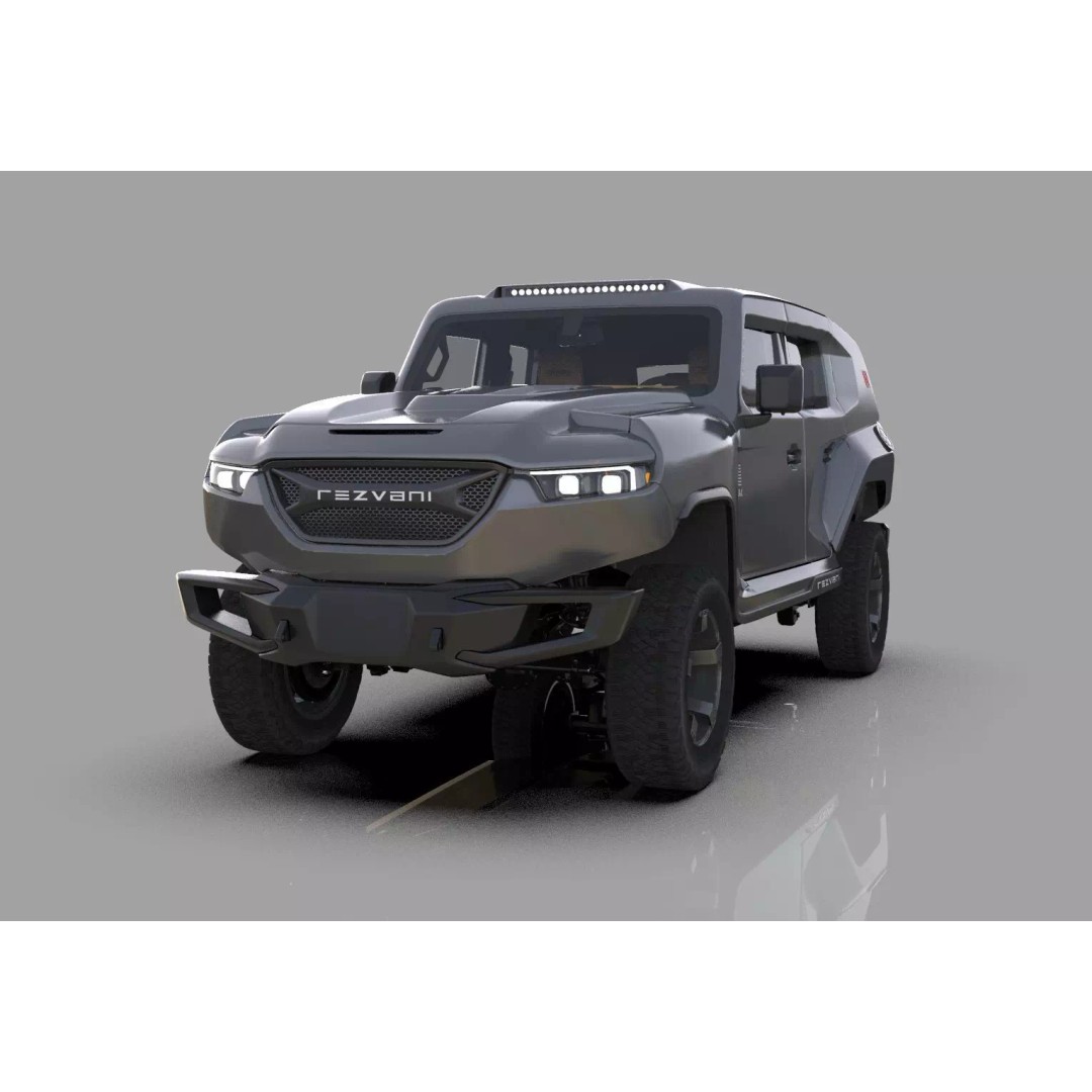Rezvani Tank 2020 3D Model – High Poly SUV with HQ Interior, FBX & OBJ - View 2