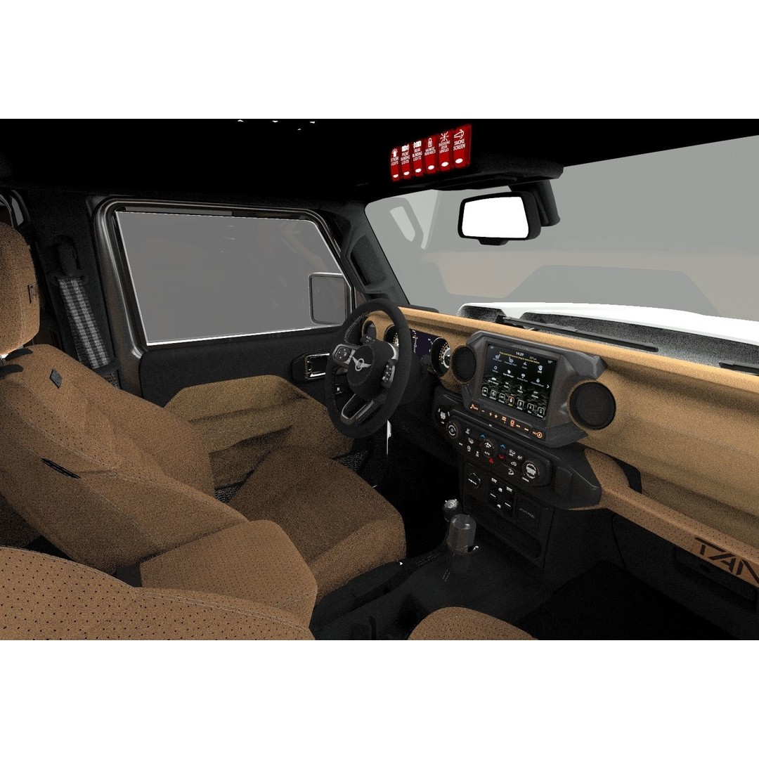 Rezvani Tank 2020 3D Model – High Poly SUV with HQ Interior, FBX & OBJ - View 22