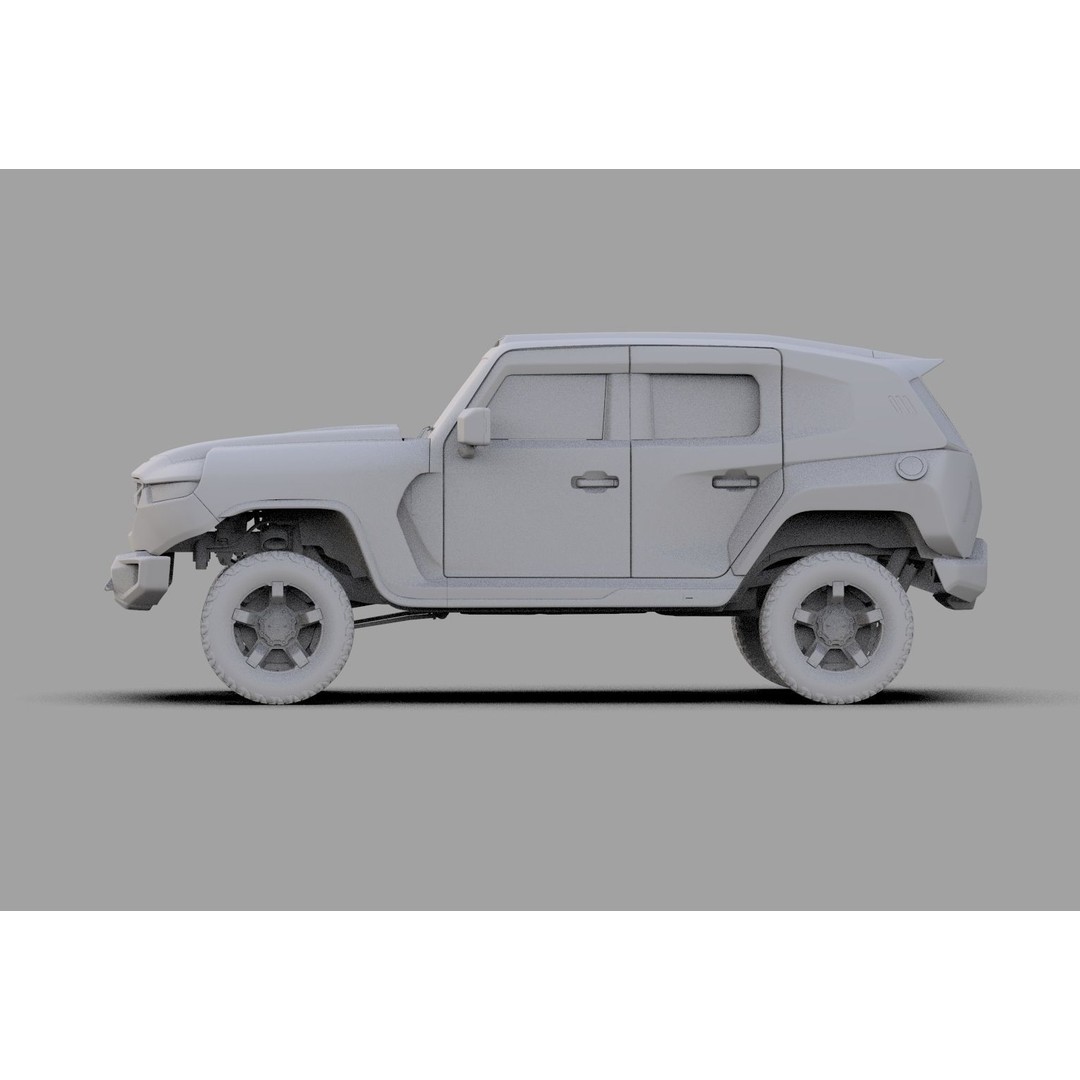 Rezvani Tank 2020 3D Model – High Poly SUV with HQ Interior, FBX & OBJ - View 31