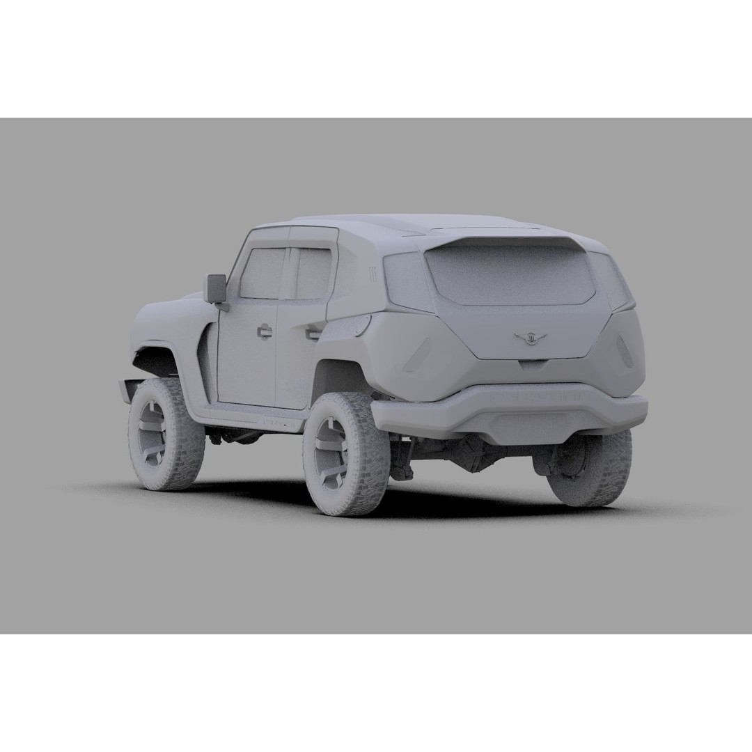 Rezvani Tank 2020 3D Model – High Poly SUV with HQ Interior, FBX & OBJ - View 32