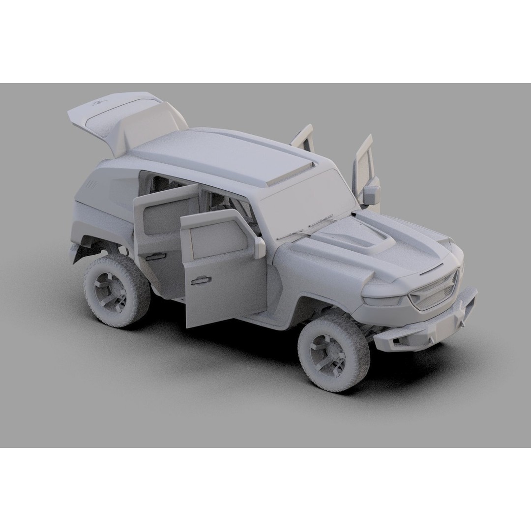 Rezvani Tank 2020 3D Model – High Poly SUV with HQ Interior, FBX & OBJ - View 35