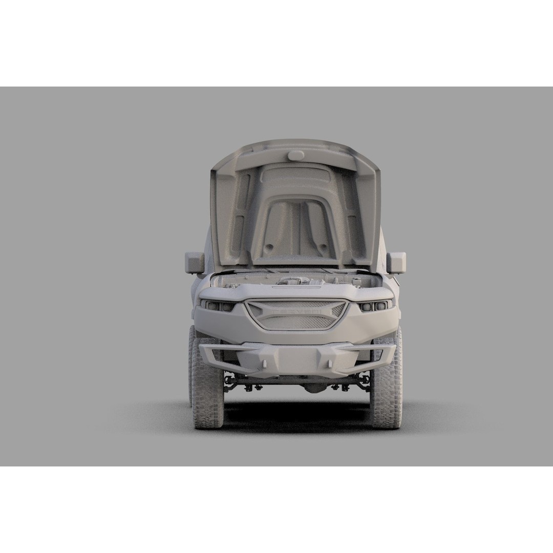 Rezvani Tank 2020 3D Model – High Poly SUV with HQ Interior, FBX & OBJ - View 37