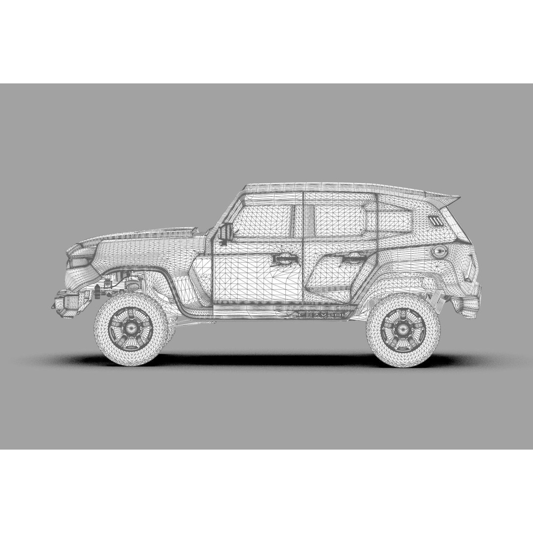 Rezvani Tank 2020 3D Model – High Poly SUV with HQ Interior, FBX & OBJ - View 43
