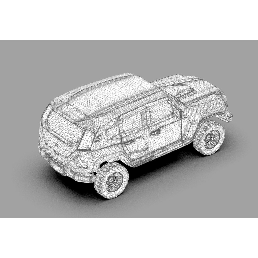 Rezvani Tank 2020 3D Model – High Poly SUV with HQ Interior, FBX & OBJ - View 45
