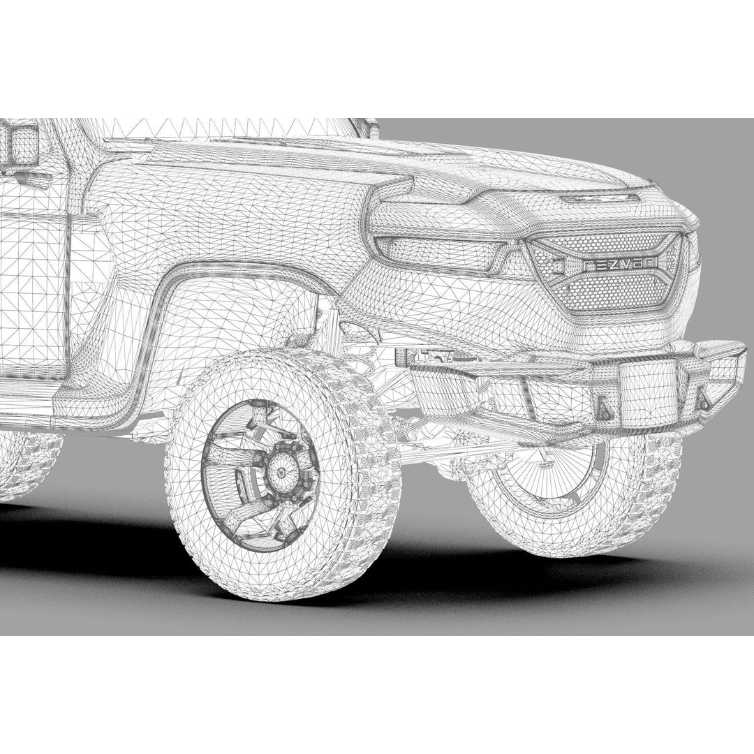 Rezvani Tank 2020 3D Model – High Poly SUV with HQ Interior, FBX & OBJ - View 46