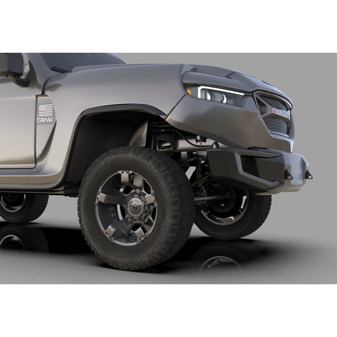 Rezvani Tank 2020 3D Model – High Poly SUV with HQ Interior, FBX & OBJ - View 9